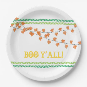 Plato De Papel La caída familiar de Boo Y'all deja Halloween