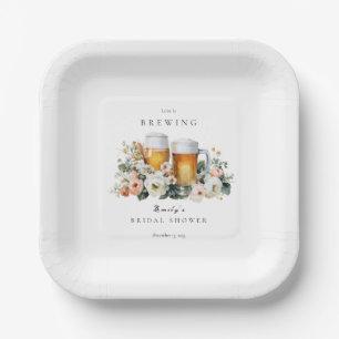 Plato De Papel La cerveza de amor está en ebullición para la duch
