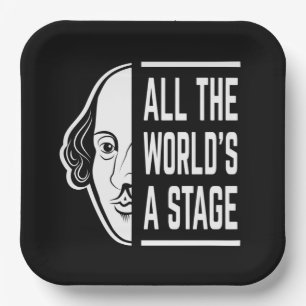 Plato De Papel La cita de Shakespeare, un teatro del mundo entero