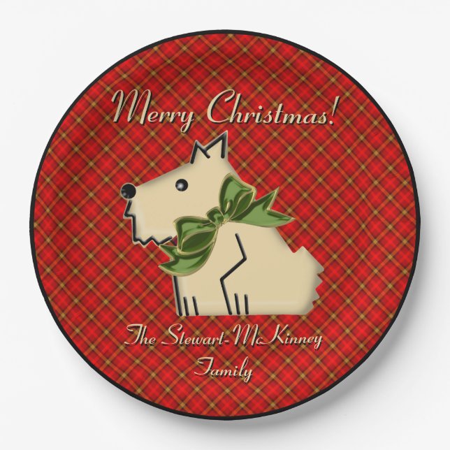 Plato De Papel La confusa Wuzzy Scottish Guard (Personalizado) (Anverso)