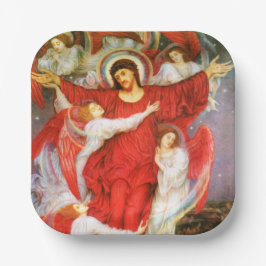 Plato De Papel La Cruz Roja (Crucifixión de Jesucristo)