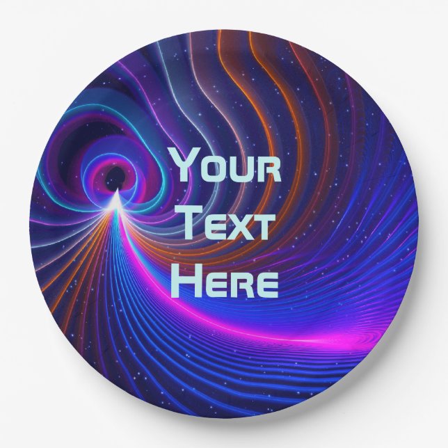 Plato De Papel La Curvatura Del Espacio (Anverso)