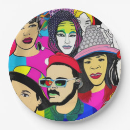 Plato De Papel La diversidad es divertida