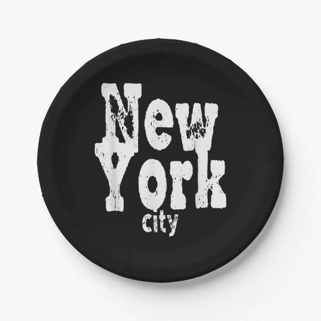 Plato De Papel La divertida ciudad de Nueva York (Anverso)