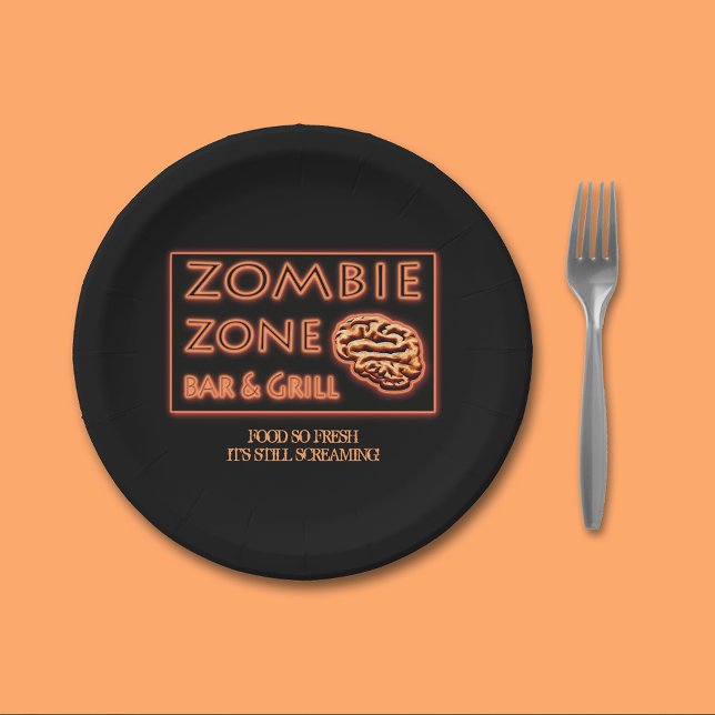Plato De Papel La divertida comida zombiana de Halloween tan fres (Subido por el creador)