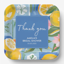 Plato De Papel La dolce vita mediterranean Summer Bridal Shower