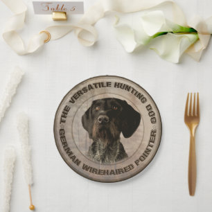 Plato De Papel La escayola de la caja de regalo del perro de caza