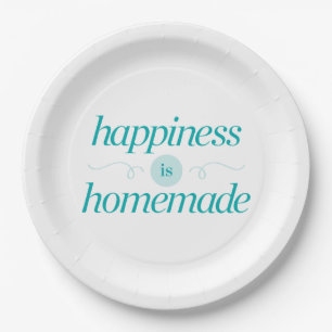 Plato De Papel La felicidad es hecha en casa