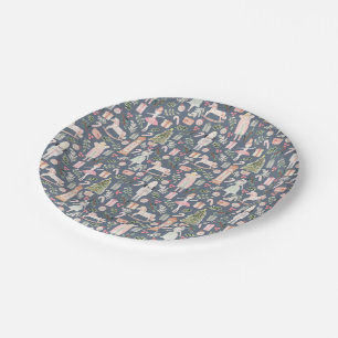 Plato De Papel La fiesta de la acuarela de Nutcracker