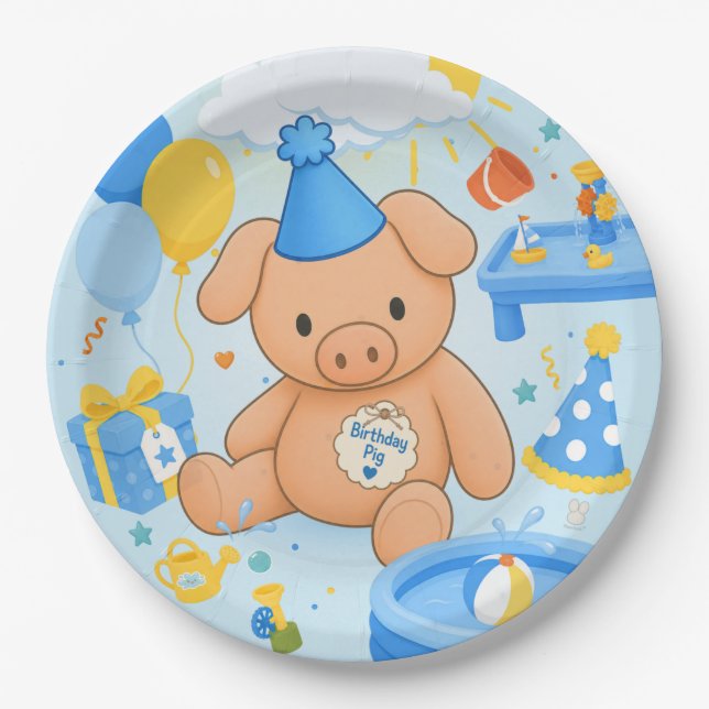 Plato De Papel La fiesta del cuento de Hamhock's Splashtastic! (Anverso)