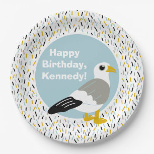 Plato De Papel La gaviota Personalizado personalizada