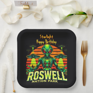 Plato De Papel ¡La Getaway Cósmica de Roswell te espera!