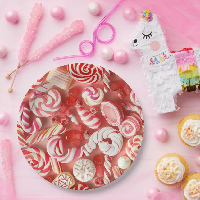 Plato De Papel La gourmandize en déco (Fiesta)