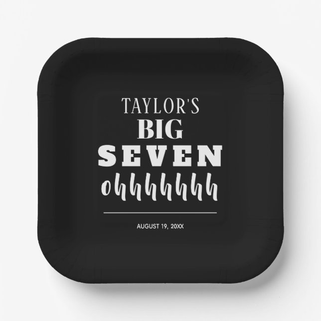 Plato De Papel La gran fiesta de cumpleaños número 70 (Anverso)