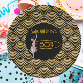 Plato De Papel La gran Gatsby de los 20's Flapper en 1920