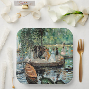 Plato De Papel La Grenouillère Auguste Renoir