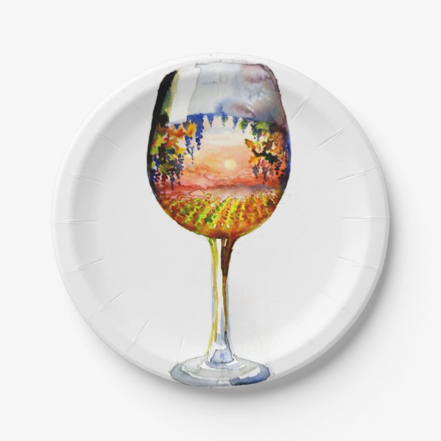 Plato De Papel La historia del vino (Anverso)