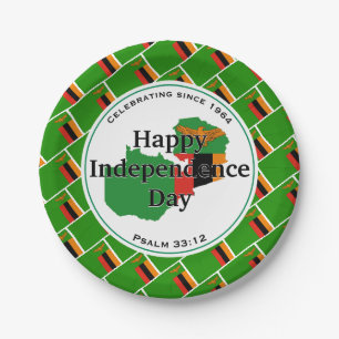 Plato De Papel LA INDEPENDENCIA ZAMBIANA Celebra Zambia