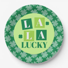 Plato De Papel La La Lucky St. Patrick’s Day Green