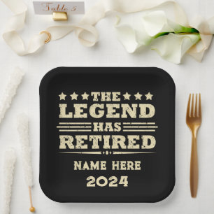 Plato De Papel La leyenda se ha retirado