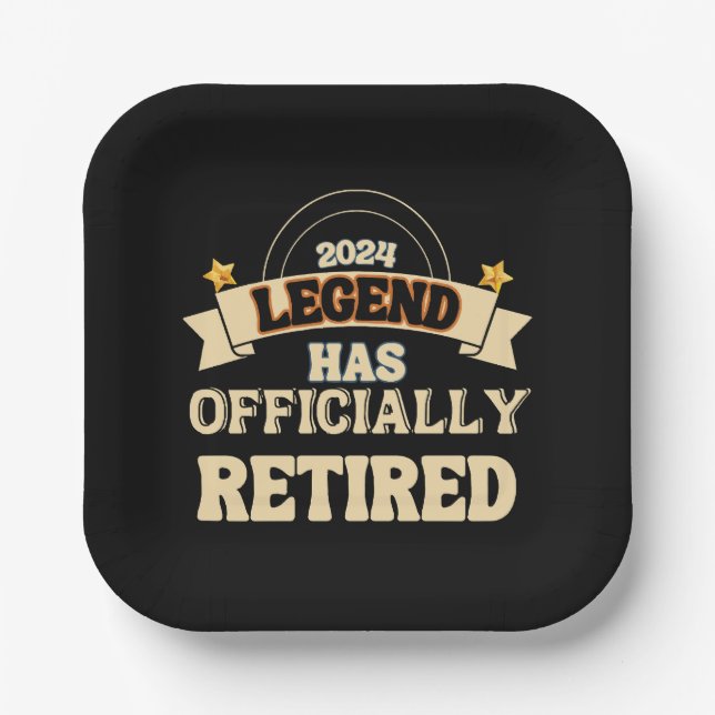 Plato De Papel La leyenda se ha retirado oficialmente (Anverso)