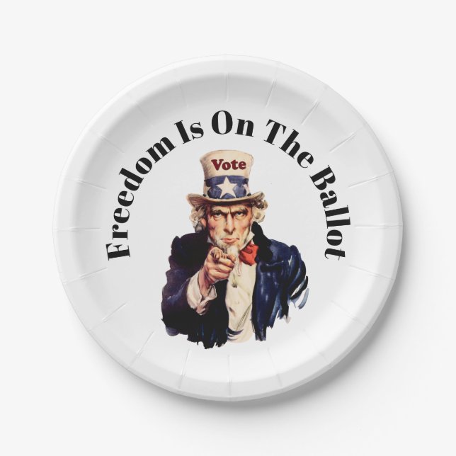 Plato De Papel La Libertad Está En La Cédula Electoral 2026 (Anverso)