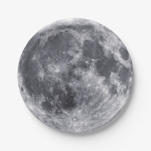 Plato De Papel La luna