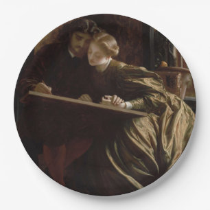 Plato De Papel La luna de miel del pintor (de Frederic Leighton)