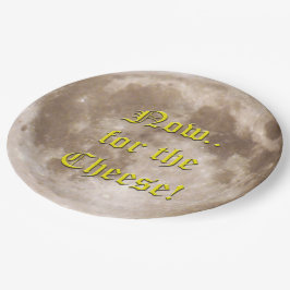 Plato De Papel ¿La luna está hecha de queso?