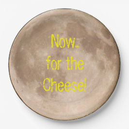 Plato De Papel ¿La luna está hecha de queso?