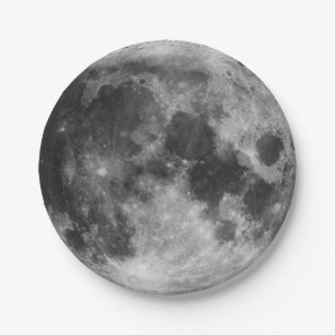 Plato De Papel La Luna Llena