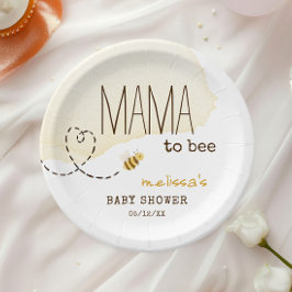 Plato De Papel La Madre De La Bebida Dulce Para Ser Baby Shower