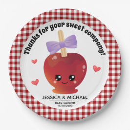 Plato De Papel La Manzana De Nuestra Placa De Papel Ojo