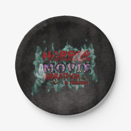 Plato De Papel La maratón de la película de terror Halloween en c