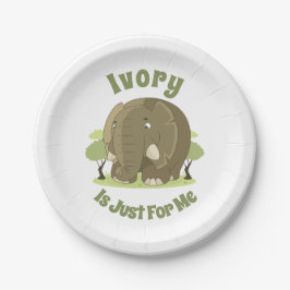 Plato De Papel La marfil es sólo para mí, papel