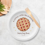 Plato De Papel La moderna acuarela Cutie Pie está haciendo Baby S<br><div class="desc">Moderno acuarela Cutie Pie está horneando placas de papel Baby Shower</div>