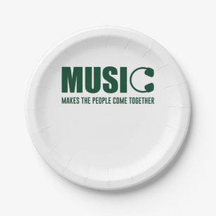 Plato De Papel La música hace que la gente se una