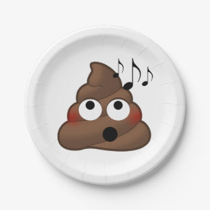 Plato De Papel La música observa emoji del impulso