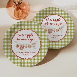 Plato De Papel La Niña de Nuestros Ojos Baby Shower Caprichoso de