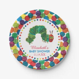 Plato De Papel La oruga Baby Shower, muy hambrienta