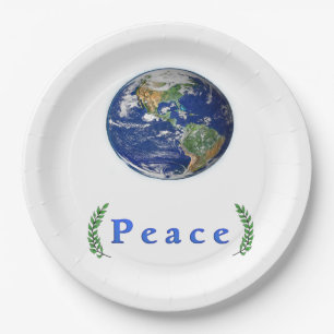 Plato De Papel La paloma de la paz