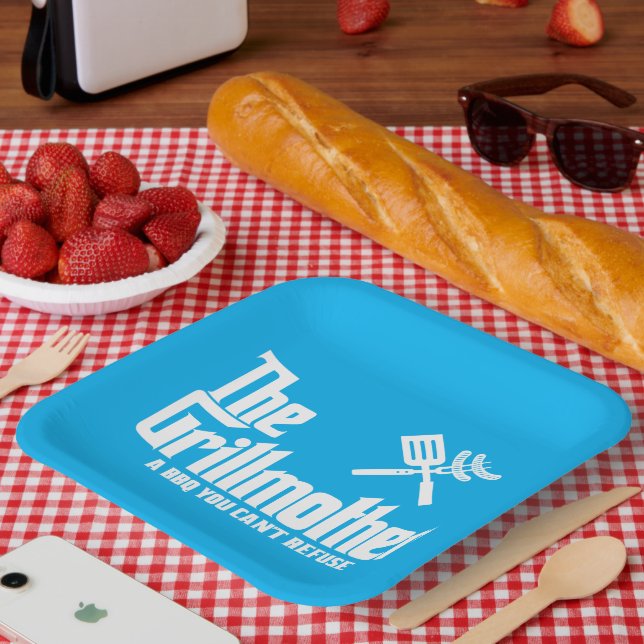 Plato De Papel La Parrilla (Picnic)