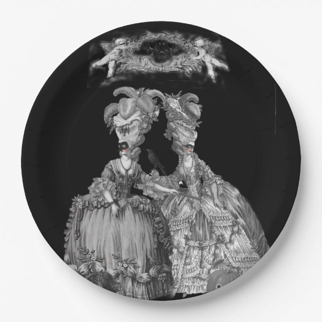 Plato De Papel La pelota de Halloween (Anverso)