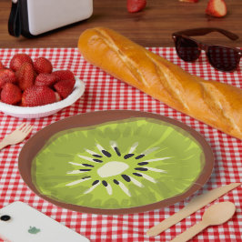 Plato De Papel La pintura mágica Kivi Greenery