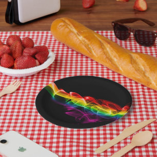 Plato De Papel La pluma de energía de arcoíris de SlipperyJoe atr