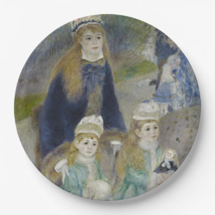 Plato De Papel La Promenade de Pierre-Auguste Renoir