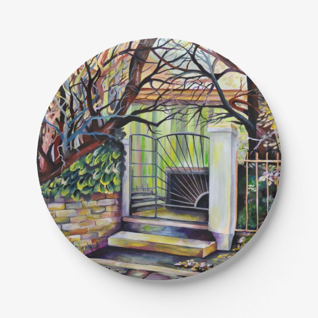 Plato De Papel La Provenza Francesa Bohemiana de Luxemburgo (Anverso)