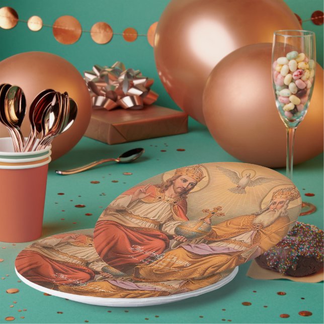 Plato De Papel La Santísima Trinidad (Multi)