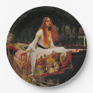 Plato De Papel La señora de Shalott