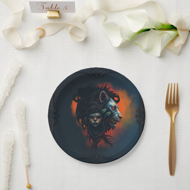 Plato De Papel La simbiosis de la fuerza y la gracia (Boda)